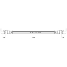 VBH884 MOTAQUIP Тормозной шланг