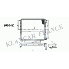80004z KLAXCAR FRANCE Радиатор, охлаждение двигателя
