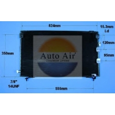 16-1025 AUTO AIR GLOUCESTER Конденсатор, кондиционер
