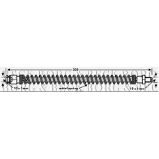 BBH7543 BORG & BECK Тормозной шланг