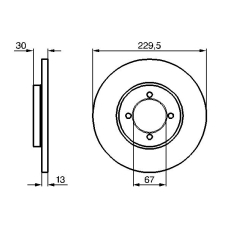 0 986 478 783 BOSCH Тормозной диск