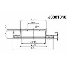 J3301048 NIPPARTS Тормозной диск