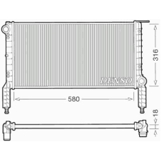 DRM09064 DENSO Радиатор, охлаждение двигателя