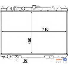 8MK 376 770-761 HELLA Радиатор, охлаждение двигателя