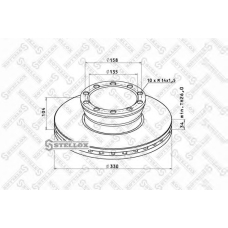 85-00710-SX STELLOX Тормозной диск