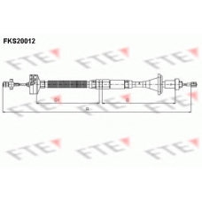 FKS20012 FTE Трос, управление сцеплением