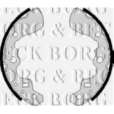 BBS6237 BORG & BECK Комплект тормозных колодок