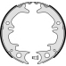 S 83 543 BREMBO Комплект тормозных колодок, стояночная тормозная с