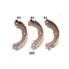 GF-102AF JAPANPARTS Комплект тормозных колодок