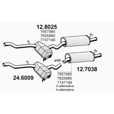 24.6009 ASSO Средний глушитель выхлопных газов