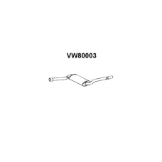VW80003 VENEPORTE Средний глушитель выхлопных газов