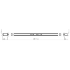 VBH696 MOTAQUIP Тормозной шланг