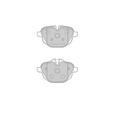 FD7521A NECTO Комплект тормозных колодок, дисковый тормоз