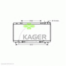 31-1098 KAGER Радиатор, охлаждение двигателя