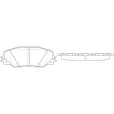 FP1211 FIT Комплект тормозных колодок, дисковый тормоз