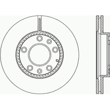 BDR2356.20 OPEN PARTS Тормозной диск