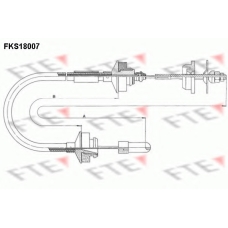 FKS18007 FTE Трос, управление сцеплением