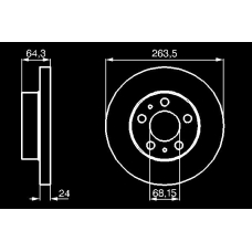 0 986 478 653 BOSCH Диск тормозной