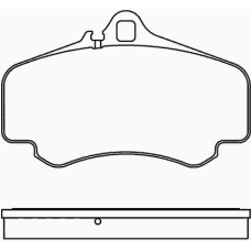 P 65 011 BREMBO Комплект тормозных колодок, дисковый тормоз