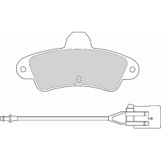 FD6624A NECTO Комплект тормозных колодок, дисковый тормоз
