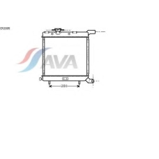 CR2005 AVA Радиатор, охлаждение двигателя