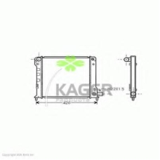 31-2098 KAGER Радиатор, охлаждение двигателя
