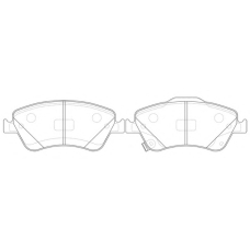 FP1571 FIT Комплект тормозных колодок, дисковый тормоз