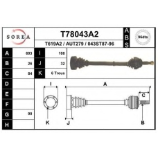 T78043A2 EAI Приводной вал