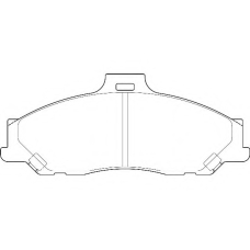 WBP23540A WAGNER LOCKHEED Комплект тормозных колодок, дисковый тормоз