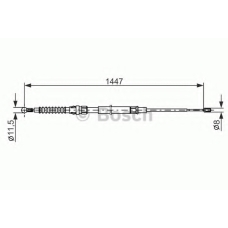 1 987 477 329 BOSCH Трос, стояночная тормозная система