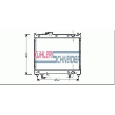2200111 KUHLER SCHNEIDER Радиатор, охлаждение двигател