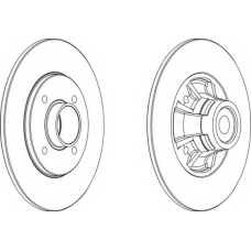 DDF1516-1 FERODO Тормозной диск