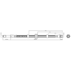 VBH854 MOTAQUIP Тормозной шланг