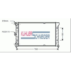 1300161 KUHLER SCHNEIDER Радиатор, охлаждение двигател