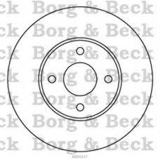 BBD5237 BORG & BECK Тормозной диск