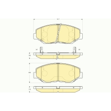6133259 GIRLING Комплект тормозных колодок, дисковый тормоз