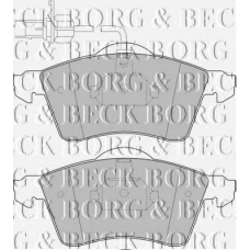 BBP1692 BORG & BECK Комплект тормозных колодок, дисковый тормоз