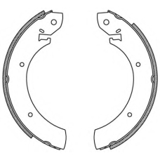 BSA2130.00 OPEN PARTS Комплект тормозных колодок