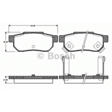 0 986 TB2 905 BOSCH Комплект тормозных колодок, дисковый тормоз