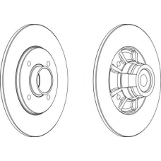 DDF1517-1 FERODO Тормозной диск