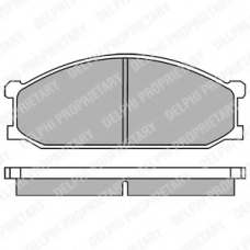 LP280 DELPHI Комплект тормозных колодок, дисковый тормоз