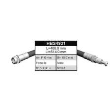 HBS4931 QUINTON HAZELL Тормозной шланг