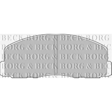 BBP1262 BORG & BECK Комплект тормозных колодок, дисковый тормоз
