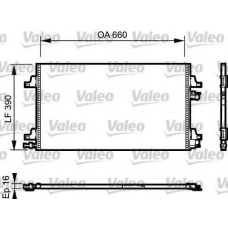 814006 VALEO Конденсатор, кондиционер