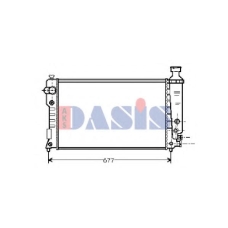 161320N AKS DASIS Радиатор, охлаждение двигателя