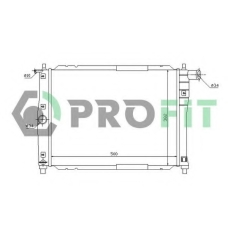 PR 1106A2 PROFIT Радиатор, охлаждение двигателя