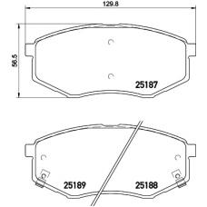 MDB3260 MINTEX Комплект тормозных колодок, дисковый тормоз
