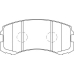 FD7366A NECTO Комплект тормозных колодок, дисковый тормоз