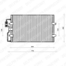 TSP0225110 DELPHI Конденсатор, кондиционер
