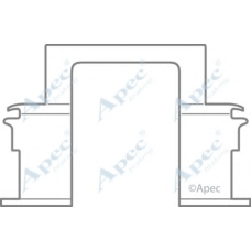 KIT446 APEC Комплектующие, тормозные колодки